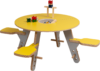Kindermöbel | hochwertig | Spieltisch | Tisch | Kindergartenmöbel | Kindergartenausstattung | Holz | made in germany | Kindersitzgruppe | Höhenanpassung | Spielecke | nachhaltig | timkid