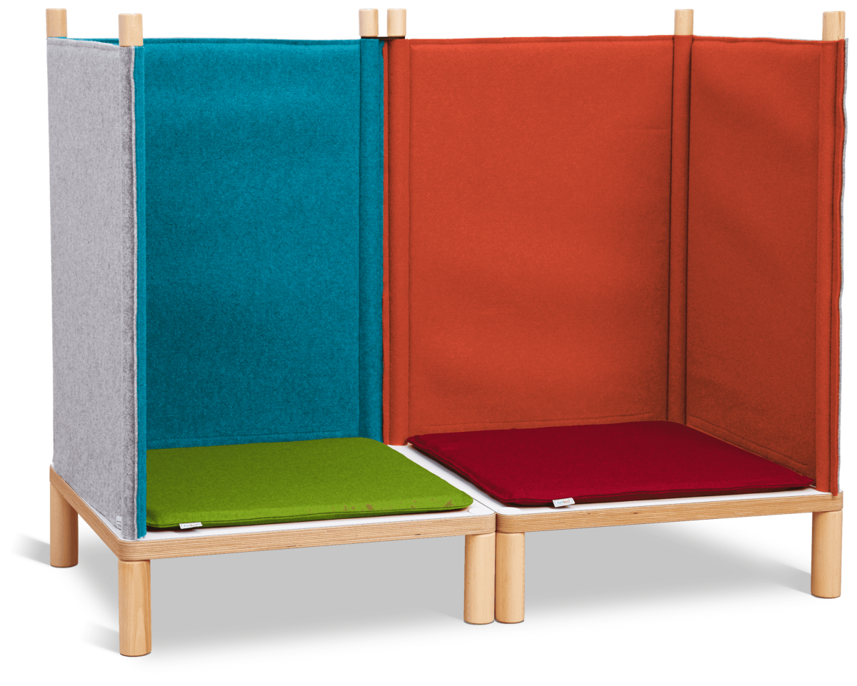Kindermöbel | nachhaltig | made in germany | Multifunktionsmöbel | Kindergartenmöbel | Kindermöbel Holz | hochwertig | Akustikmöbel | Filz | Geräuschreduktion | Couch | Kindercouch | SILA |timkid